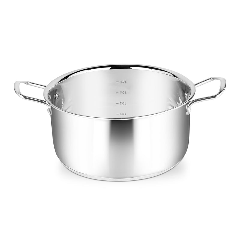 Premium Stainless Steel Cookware Set- Stockpot and Saucepan