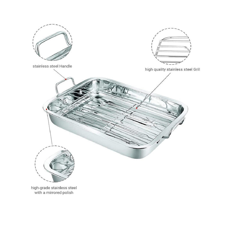 Ultimate Kitchen Combo: Roasting Rack & 3-Tier Steamer Set