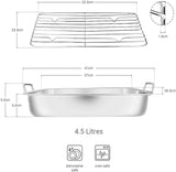 Ultimate Kitchen Combo: Roasting Rack & 3-Tier Steamer Set