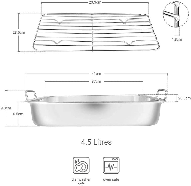 Ultimate Kitchen Combo: Roasting Rack & 3-Tier Steamer Set