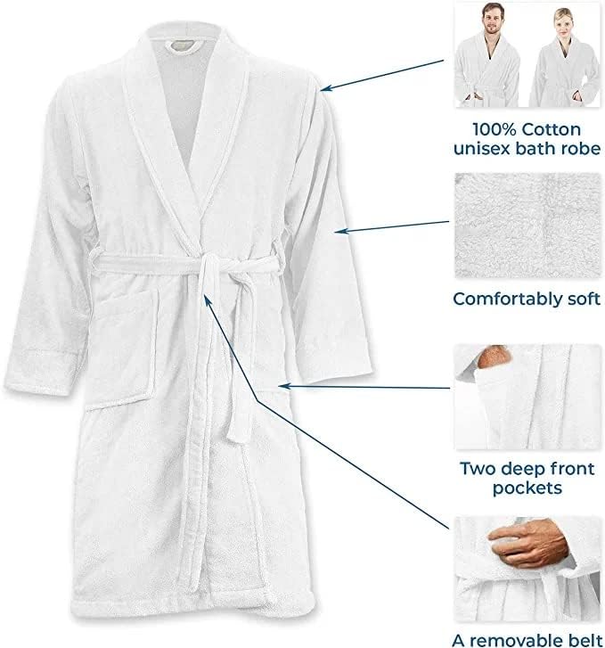 Set of 19 - Bathrobe, Bath Mat, Washcloth, and Bath Towels - Ultimate Bath Essentials Bundle