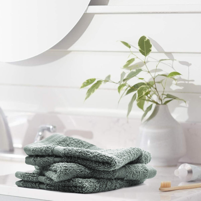 Ultimate Bathroom Comfort Set of 15: Face Towel, Bathmat, Contour and Bathrobe.