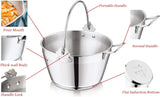 Ultimate Stainless Steel Cookware Set of 3 - Jam Pan, Funnel & Roasting Rack