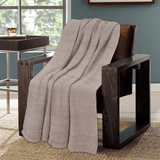 Super Soft Decorative Knitted Throw Blanket - Pure Cotton - 130cm x 150cm (50" x 60")