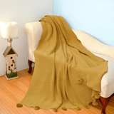 Super Soft Decorative Knitted Throw Blanket - Pure Cotton - 130cm x 150cm (50" x 60")