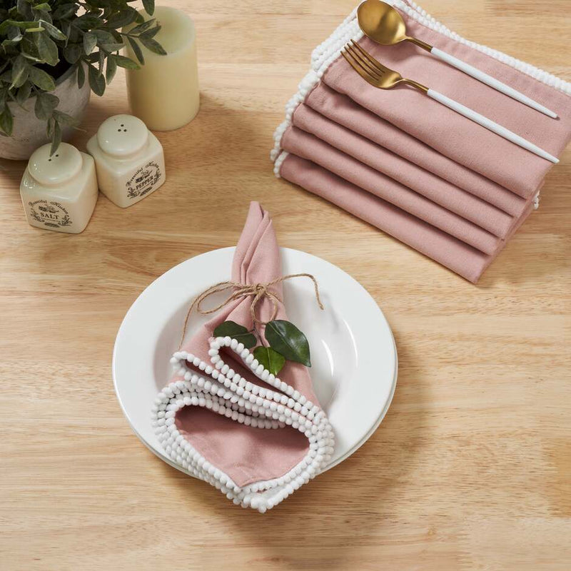 Penguin Home Napkin Set of 6 Dusty Pink