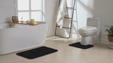 Penguin Home Bath mat and Contour Set - Non Slip Microfibre Plush Soft