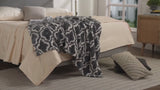 Penguin Home Reversible Printed Sherpa Throw Blanket