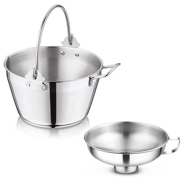 Stainless Steel Maslin Jam Pan - Induction safe